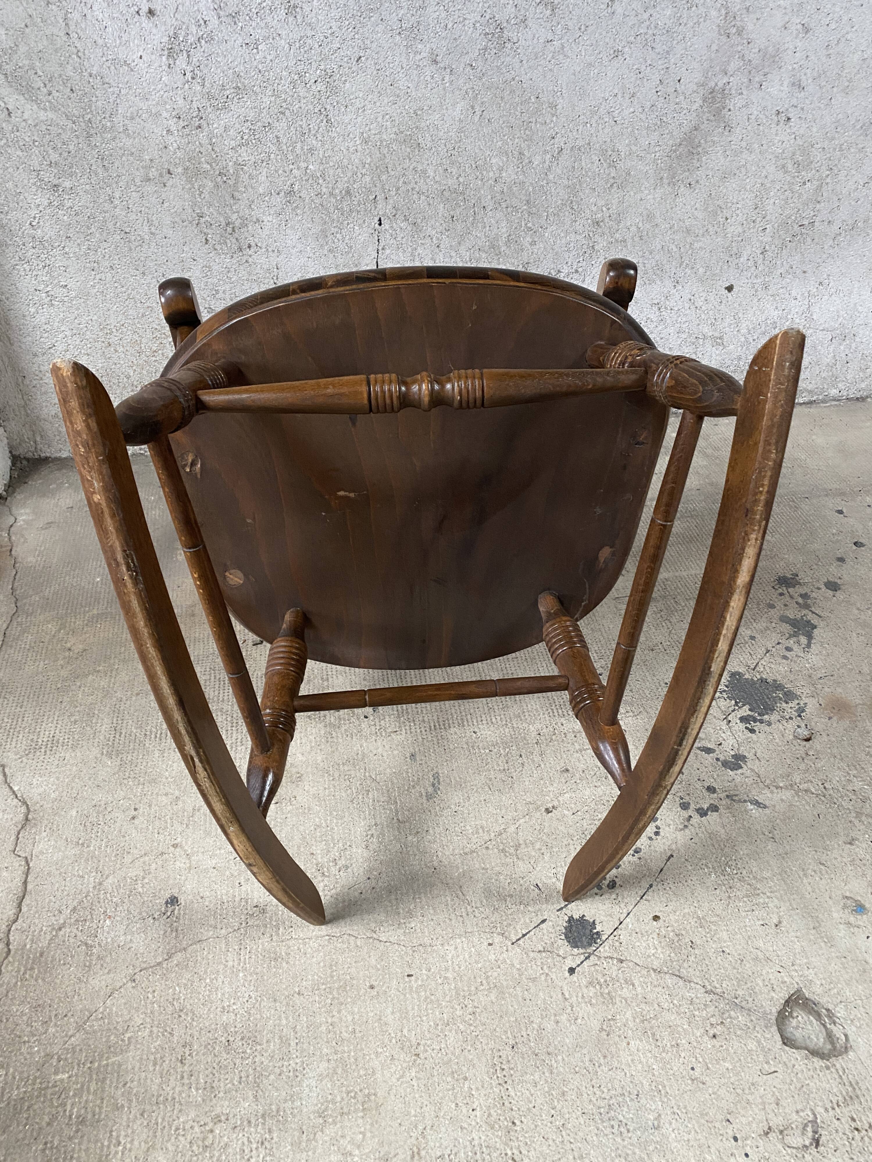 Old rocking-chair of the 50s