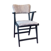 Fauteuil scandinave pieds  compas 50’s entièrement restauré