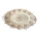 Oval serving dish in Terre de Fer Gien earthenware with Osborne Sepia decor