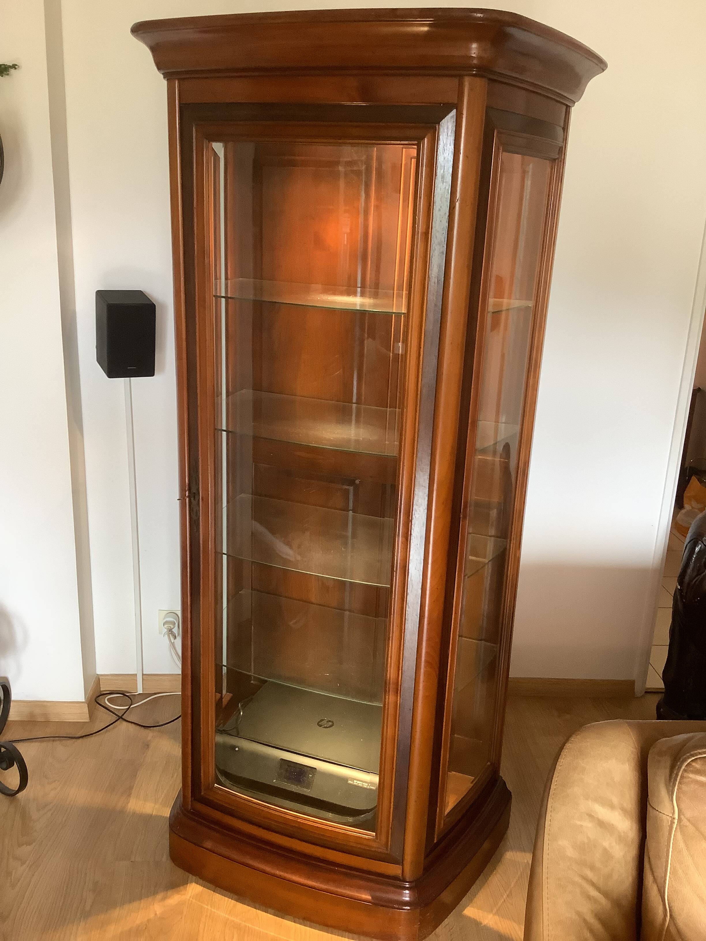 Cherry display cabinet by Christian Robert.