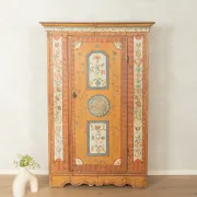 18th century farmer's cabinet with hand painting