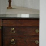 French Empire Commode / Commode, walnut and bronze mounts, 19th century