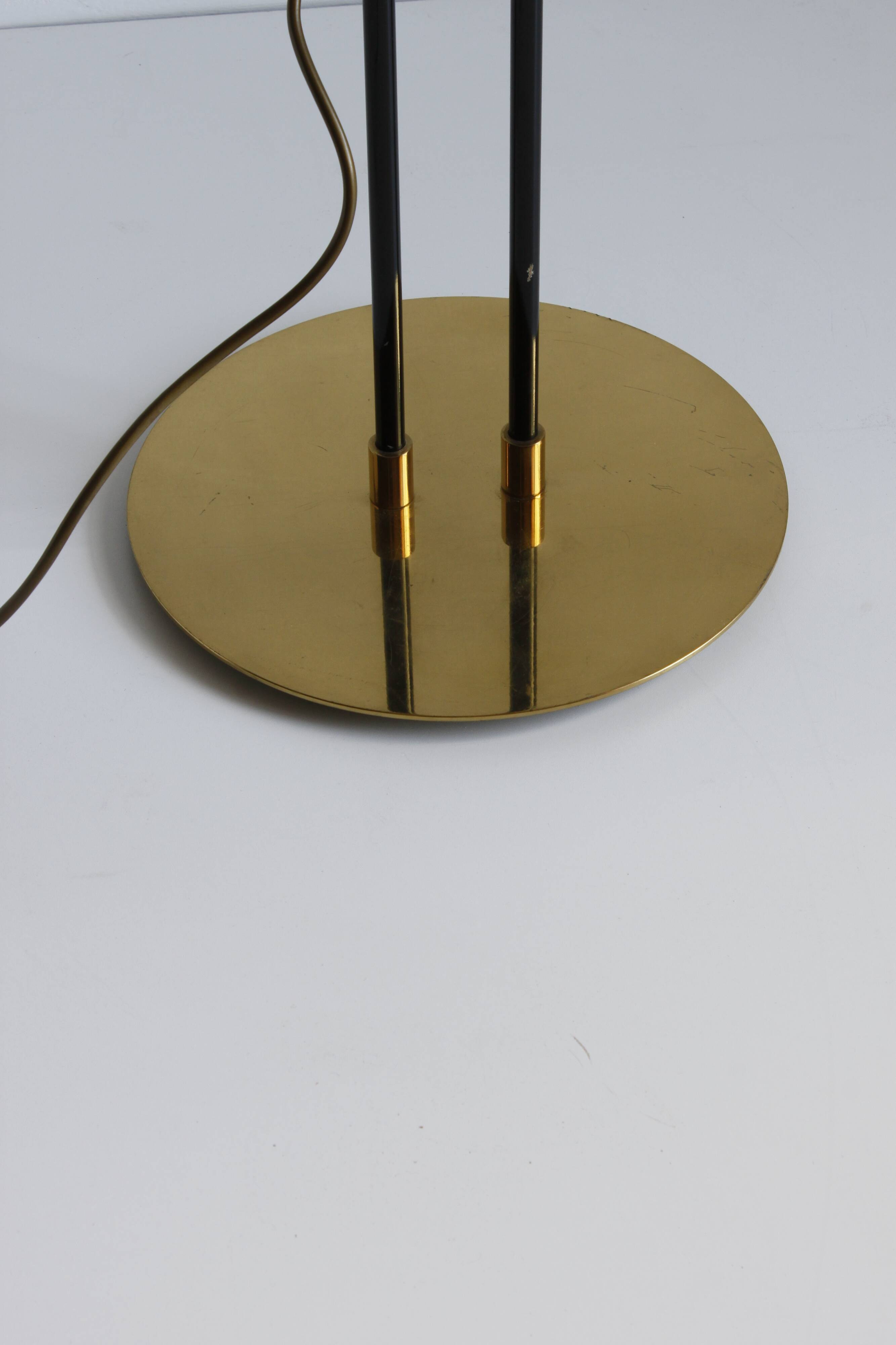 Brass floor lamp by Baulmann Leuchten Germany, 1970s.