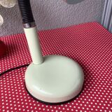 Beige metal space age lamp