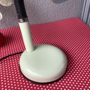 Beige metal space age lamp