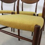 Set of 4 Lübke chairs dining chairs Danish Design
