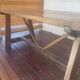Large antique farmhouse table in solid wood – country/monastery spirit