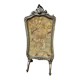 Louis XV fireplace fire screen Rocaille walnut 19th century