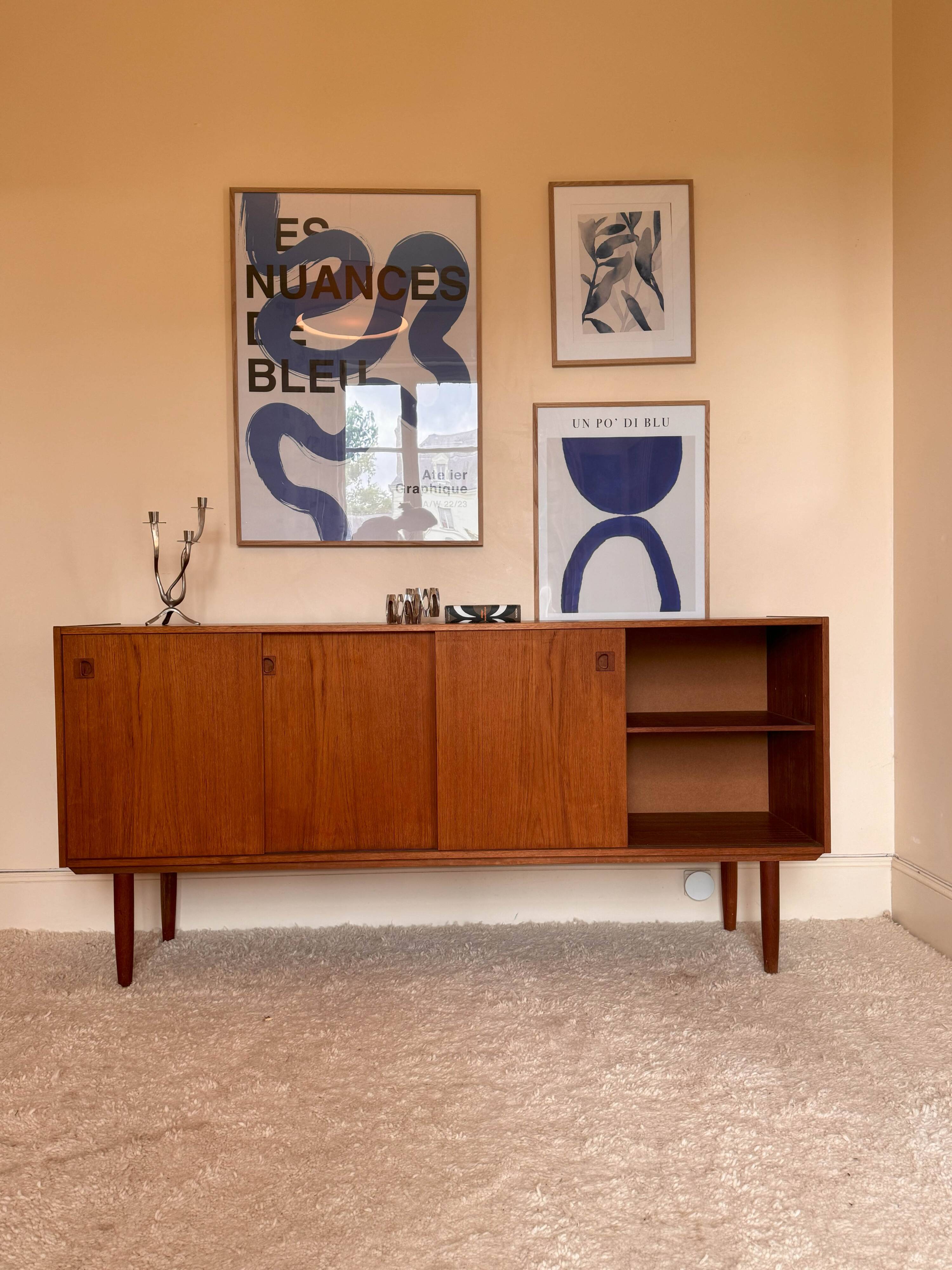 Vintage Scandinavian teak Royal Board sideboard