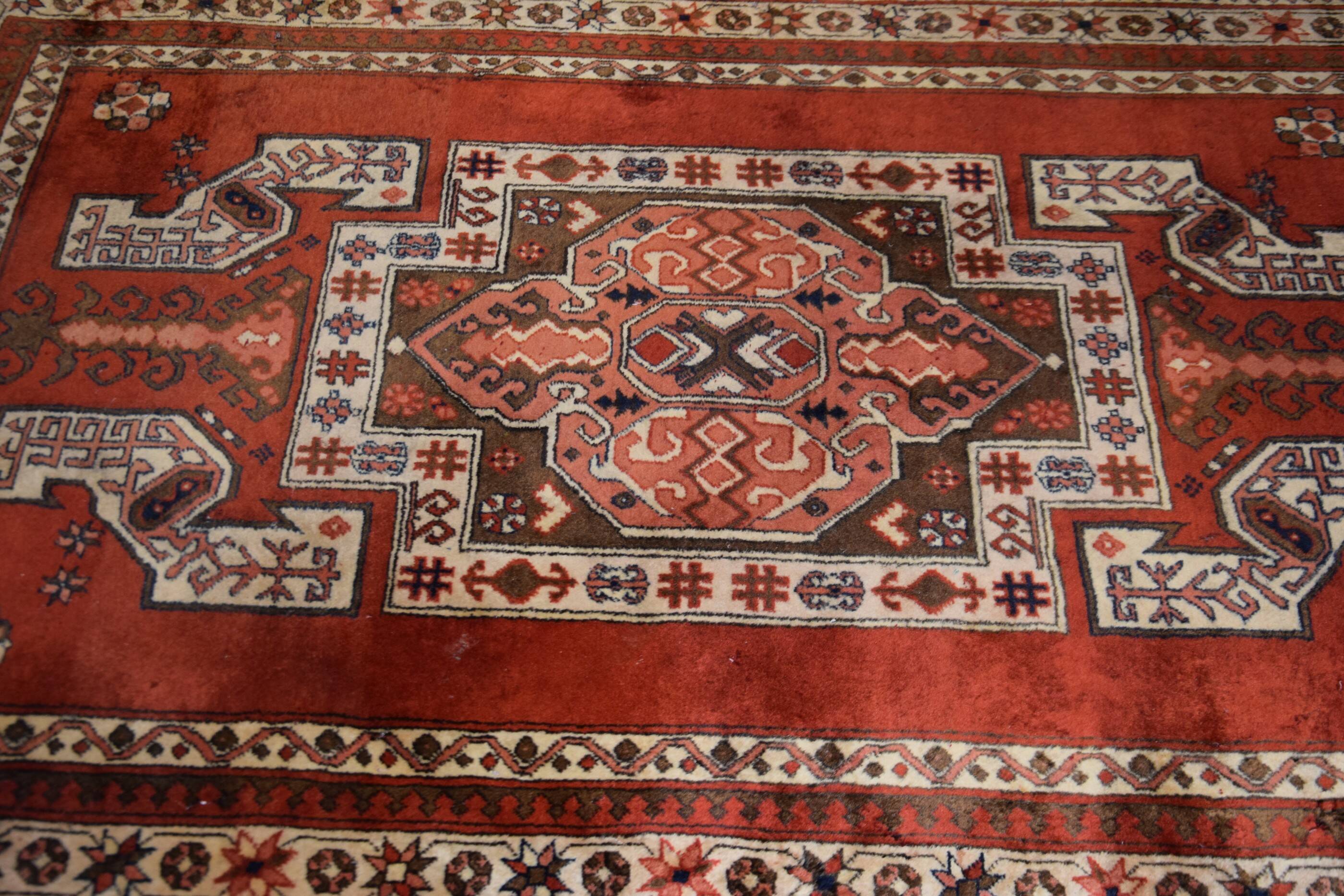 Tapis d'orient kazak afghan – noué main : 127 x 170 cm