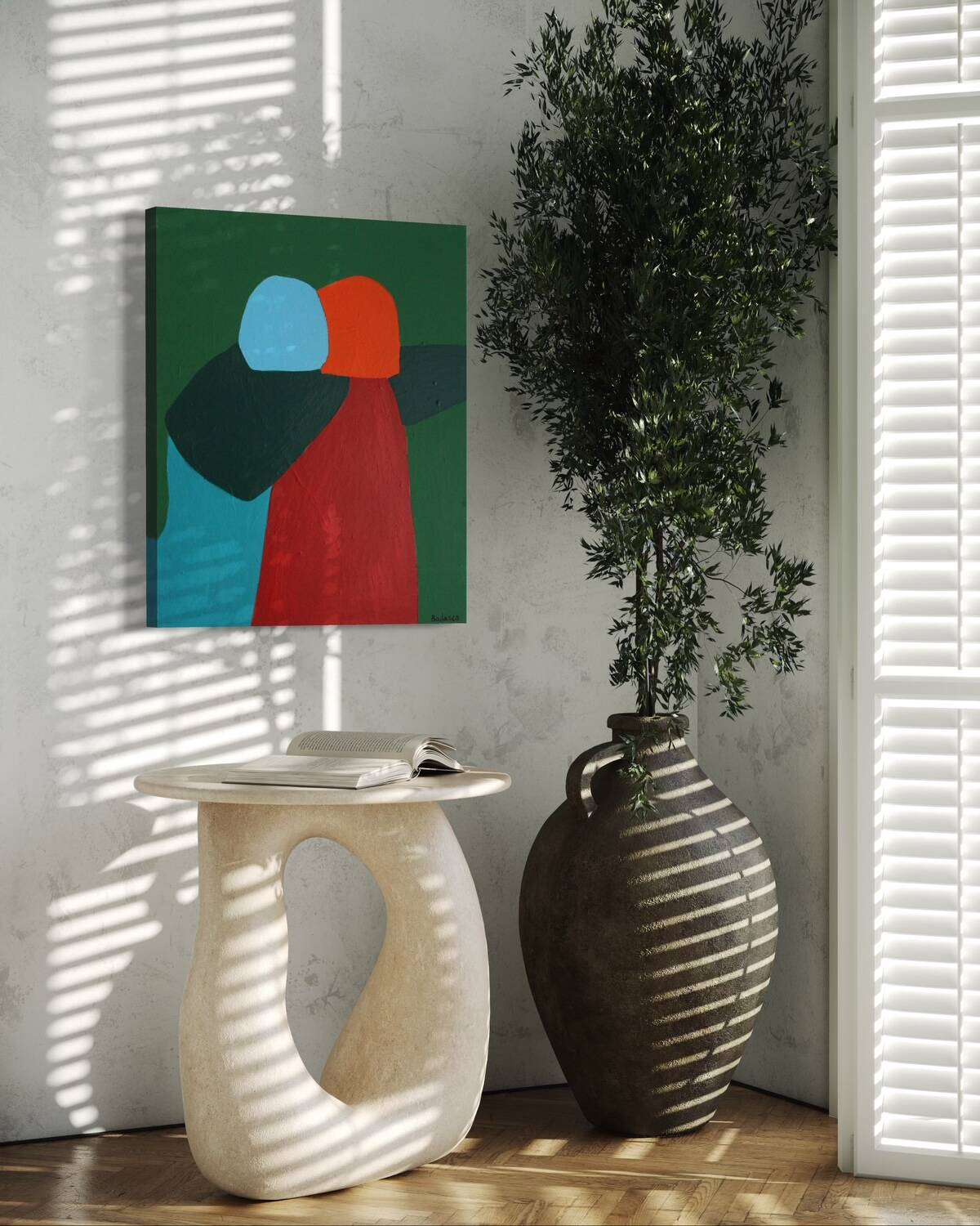 Canvas painting "come closer"