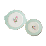 Dessert set with 6 plates and pie dish