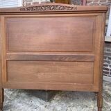 Set of solid oak headboards and footboards from the 1930s