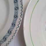 Assiettes creuses HBCM, St Amand