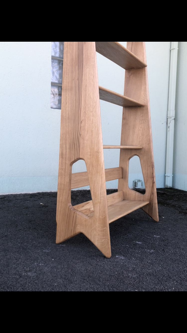 oak shelf by Pierre Cruège
