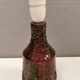 Ceramic table lamp in beautiful glaze, Danish and estimated from the 1970s.