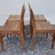 Set de 4 chaises  de sinistrés René Gabriel