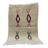 Tapis bérbere blanc décoré 250cmx150cm