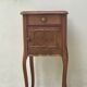 Nightstand Antique Wood and MARBLE