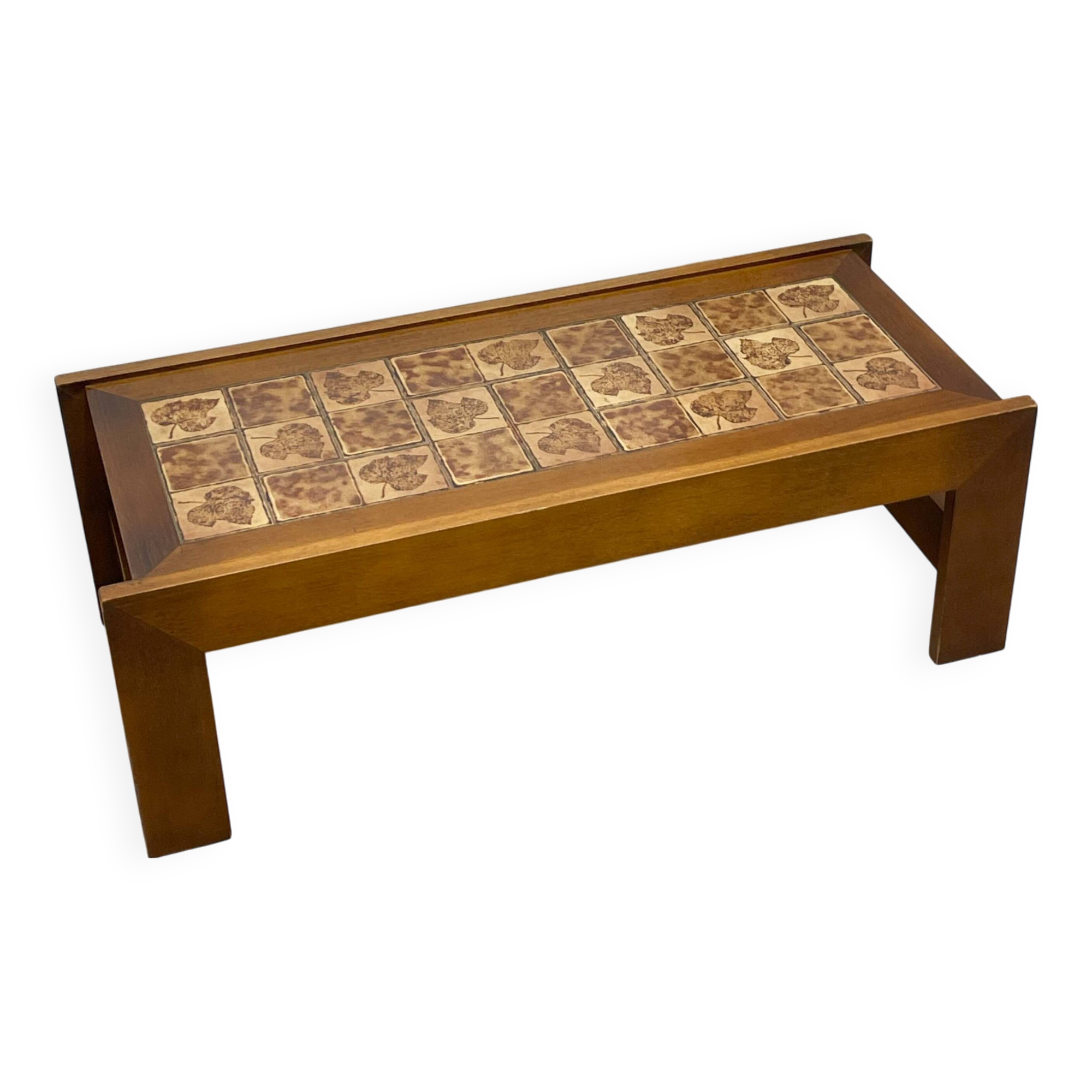 Table basse en bois et céramique