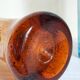 Duo of vintage blown glass vases from Biot