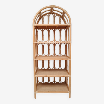 Rattan bookcase