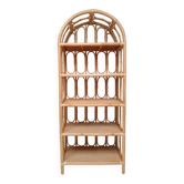 Rattan bookcase