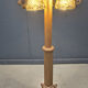 Rustic oak and Murano glass floor lamp, 1960s
