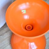 Orange Space Age stool in the Robur Sgabello Americano style