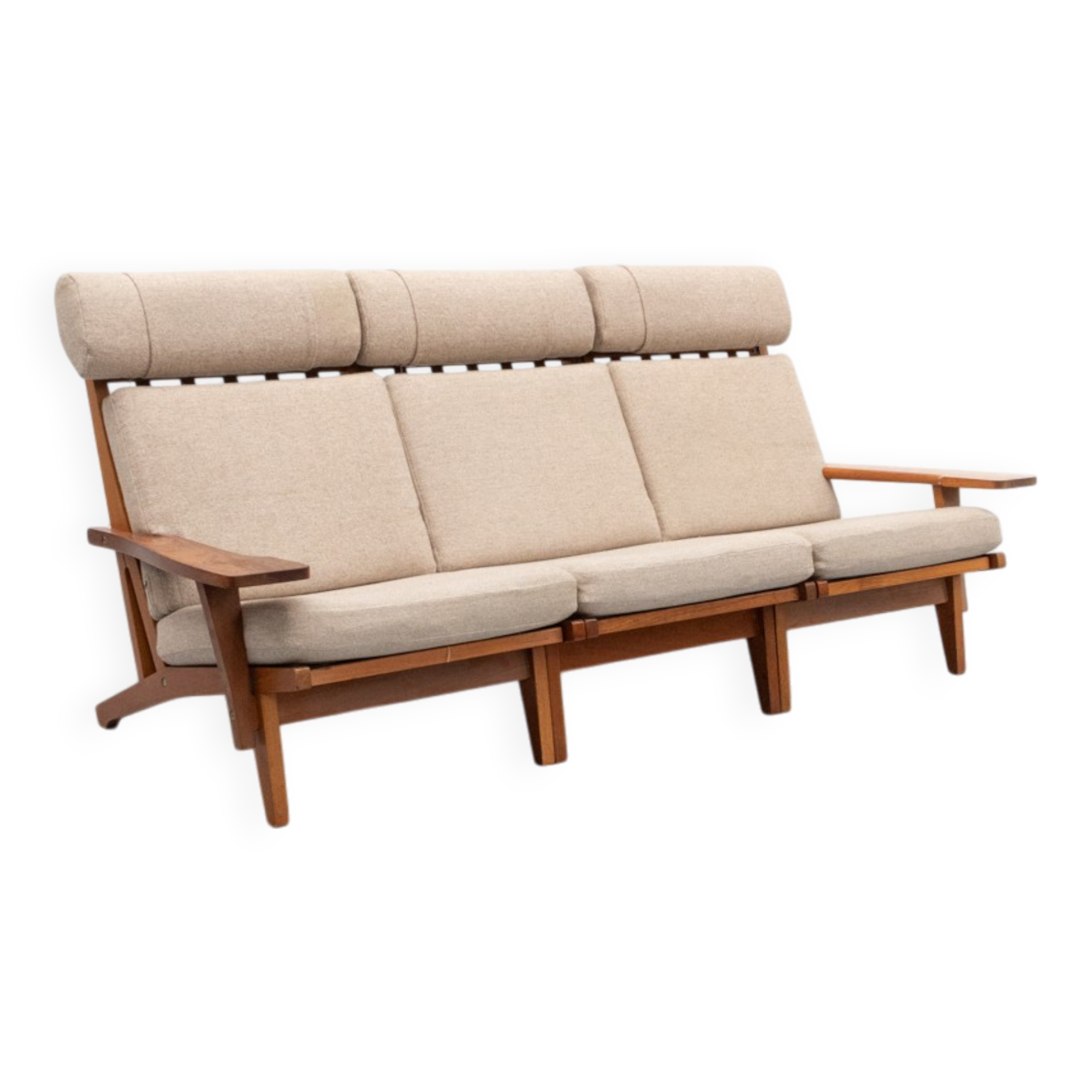 GE-375/3 Three-seater Sofa by Hans Wegner  for Getama