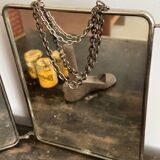 Vintage Triptych Barber Mirror