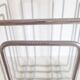 Vintage design chrome metal magazine rack