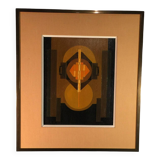 Oil on panel, Jean Boquet "Geometric Abstraction", c. 1945