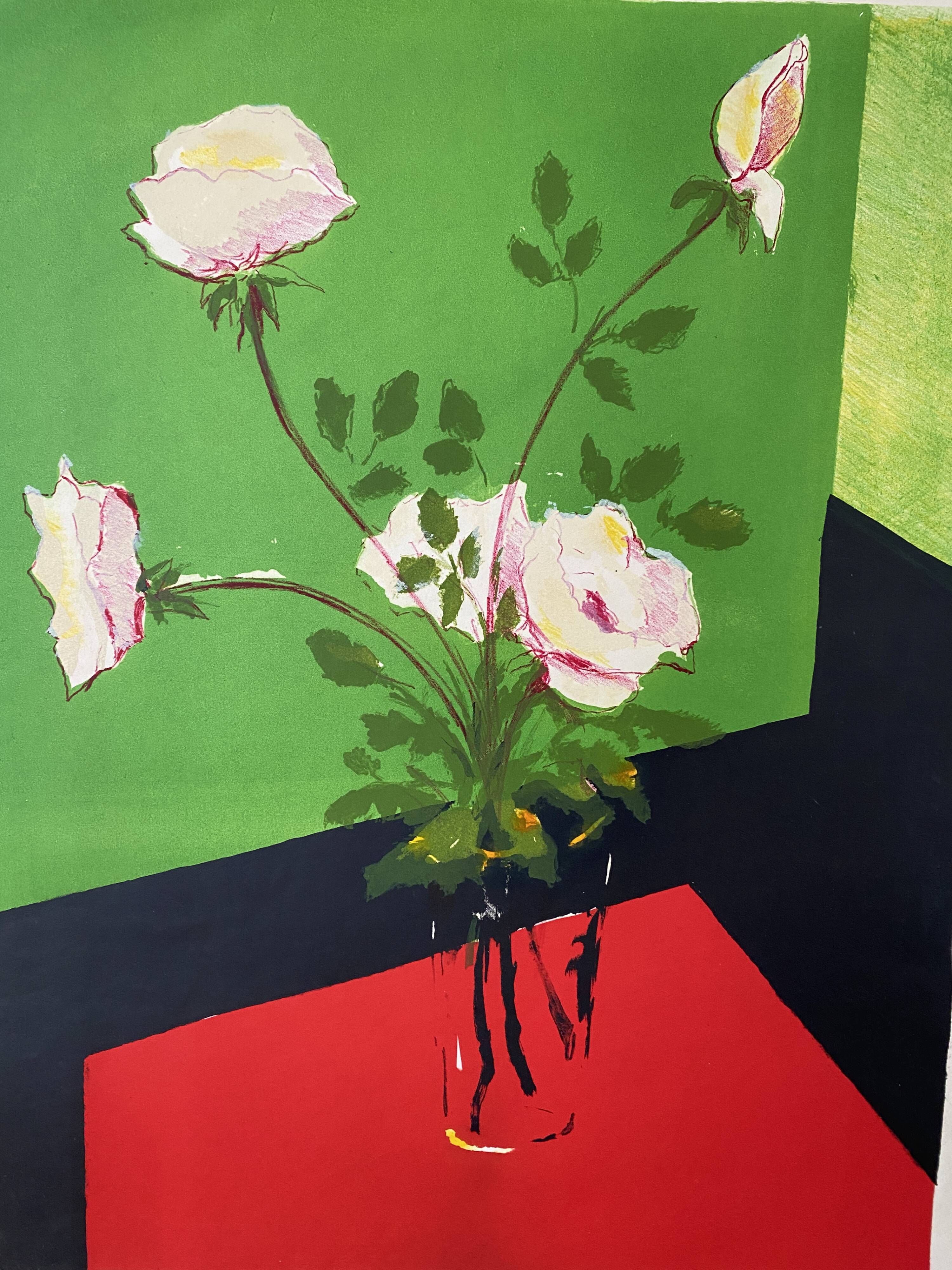 Lithograph still life pierre sicard