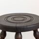 Tripod plant stand turned wood stool