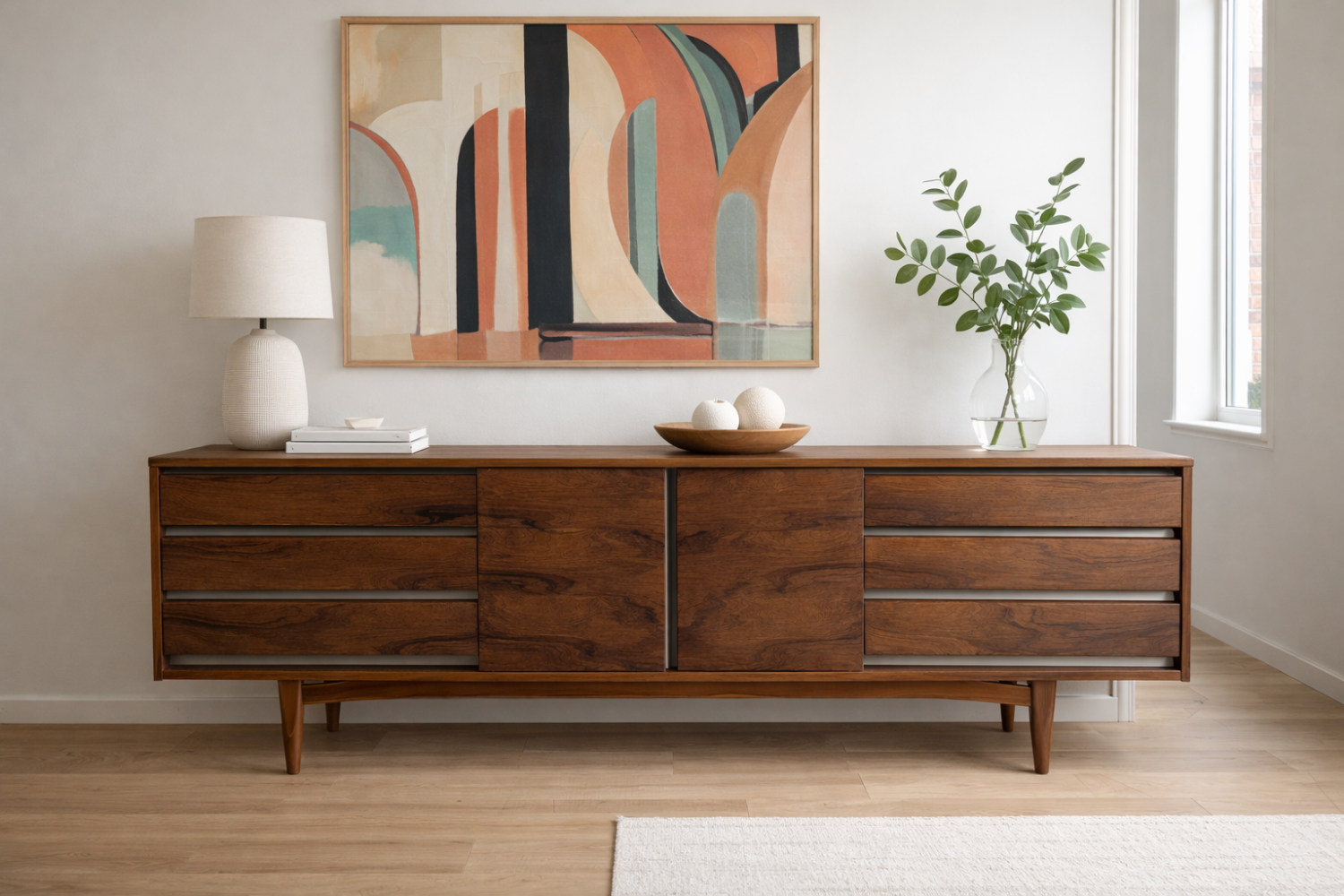 Enfilade palissandre style scandinave