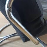 Scandinavian design leather armchair 70s