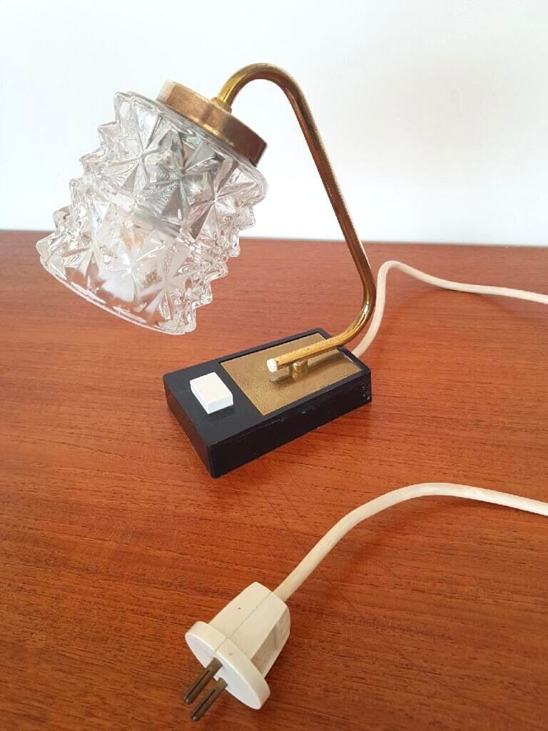 Glass and bakelite lamp from the 70s