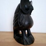 Chouette en bois sculpté vintage