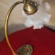 brass and bronze desk lamp superb tulip glass 1920 elec ok 35x25