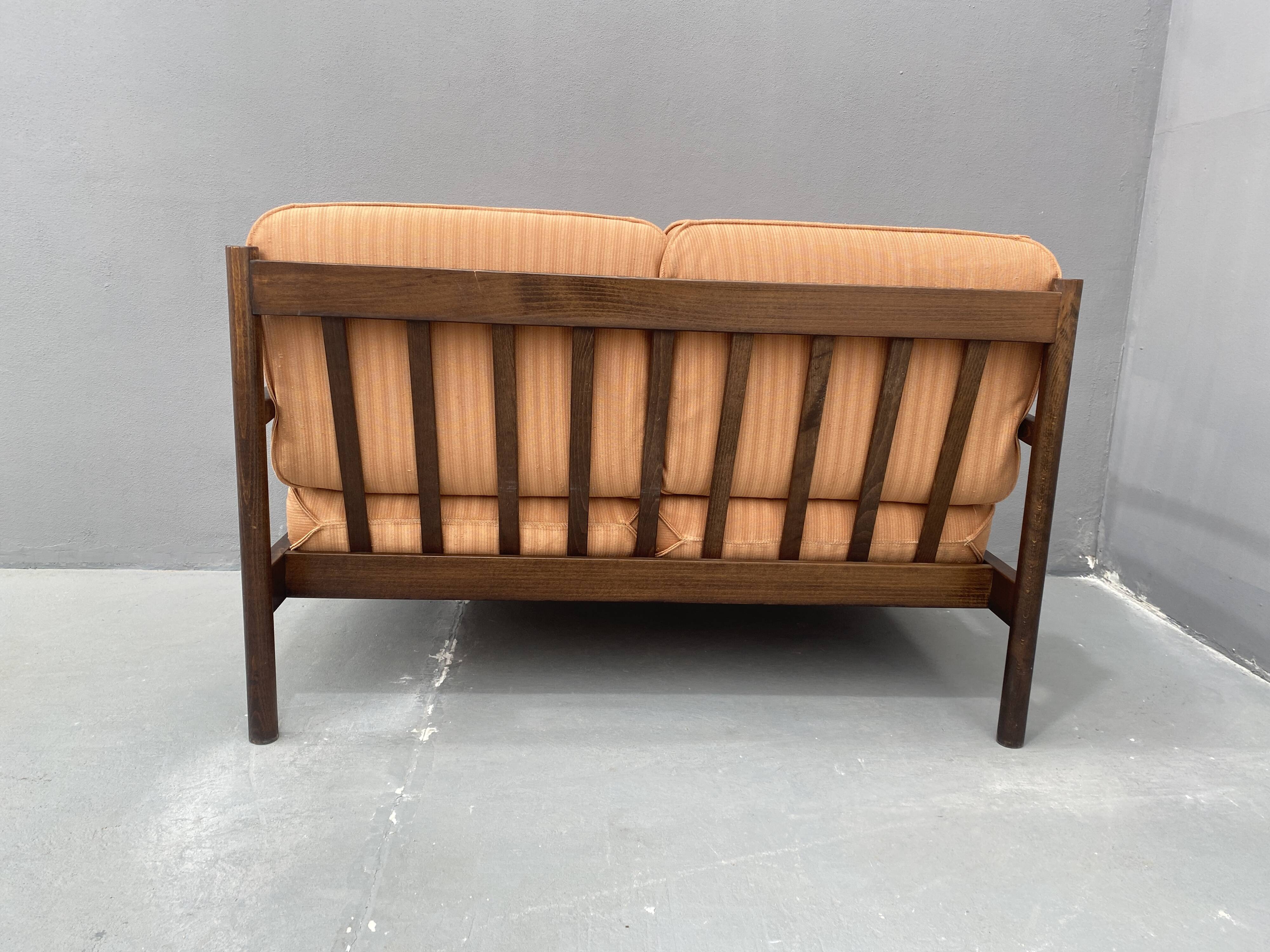 Canapé deux places de style scandinave, années 1980