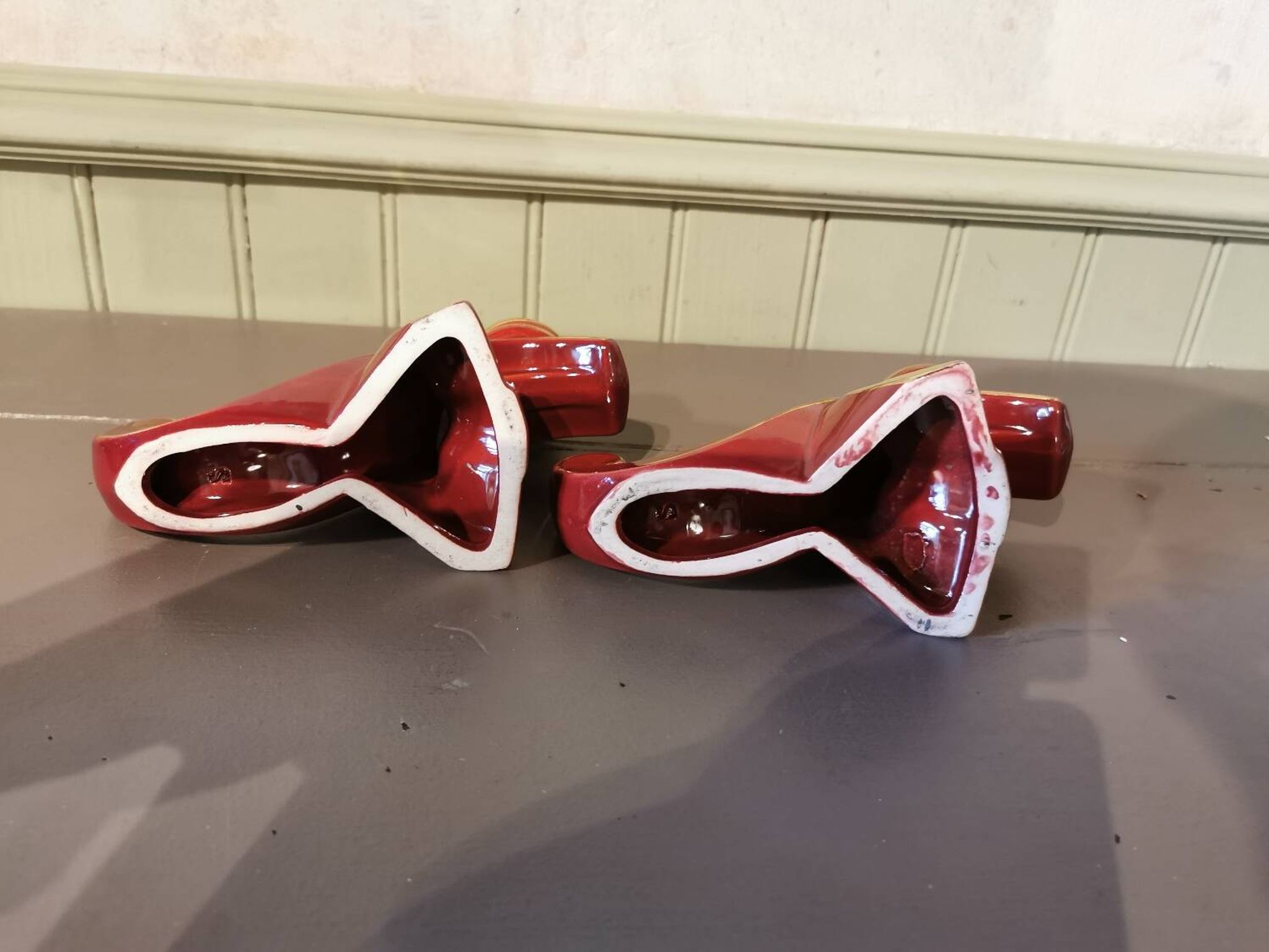 Paire de bougeoirs vintage