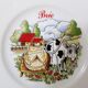 Lot de 6 assiettes de fromages en porcelaine de Limoges