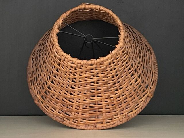 Vintage rattan lampshade