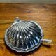 Butter, caviar cup shell Scallops silver metal