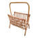 Vintage rattan wicker magazine rack