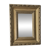 Antique Rectangular Mirror with a gilded wooden frame 35cm x 27cm