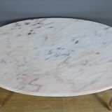 Marble and brass coffee table, Louis XV style – mid 20th century