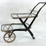 Mid-century serving bar cart, italy 1950s