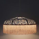 Japanese paper hanging lamp with fringe "Mona"